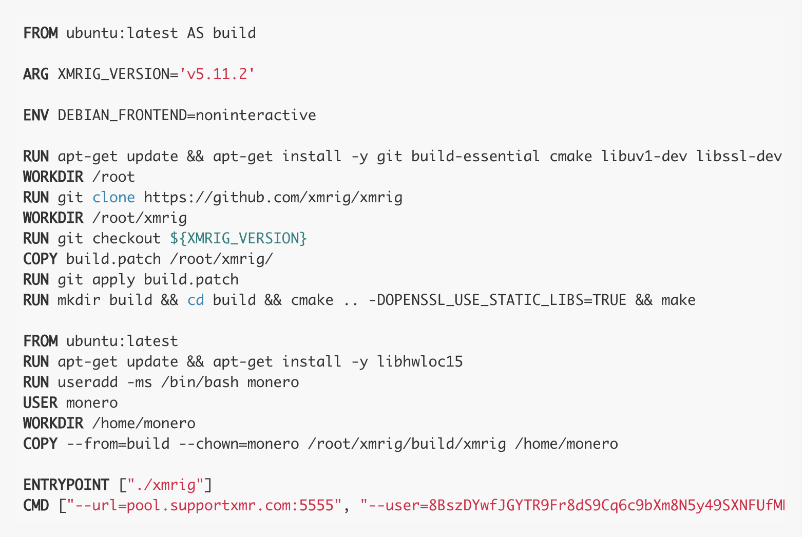 Anchore Monitoring Instruction in the Dockerfile