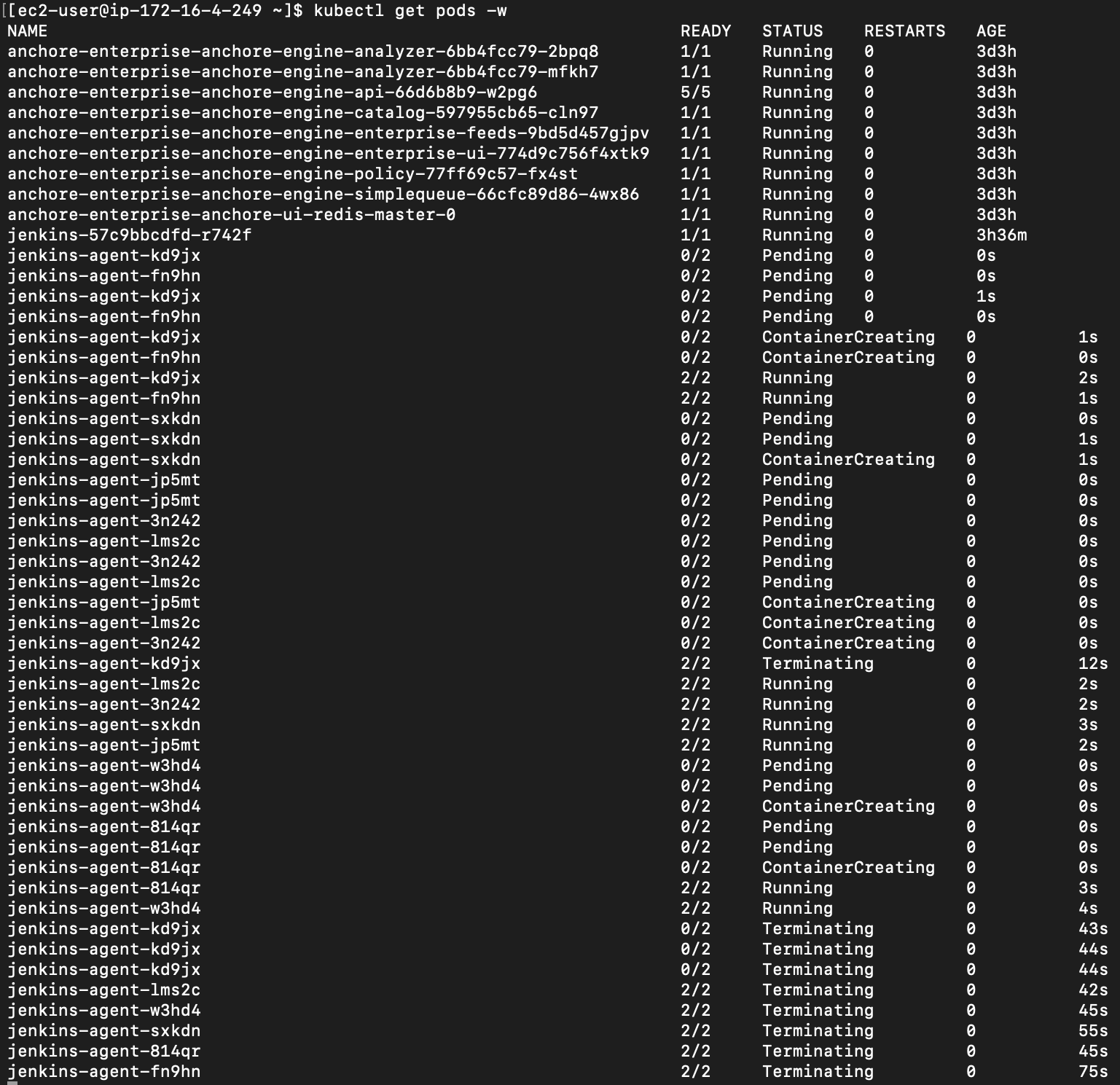 Integrating Anchore Vulnerability Scanning and Compliance and Jenkins Agents Running and Terminating