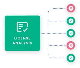 compliance results of policy gates for open source licenses